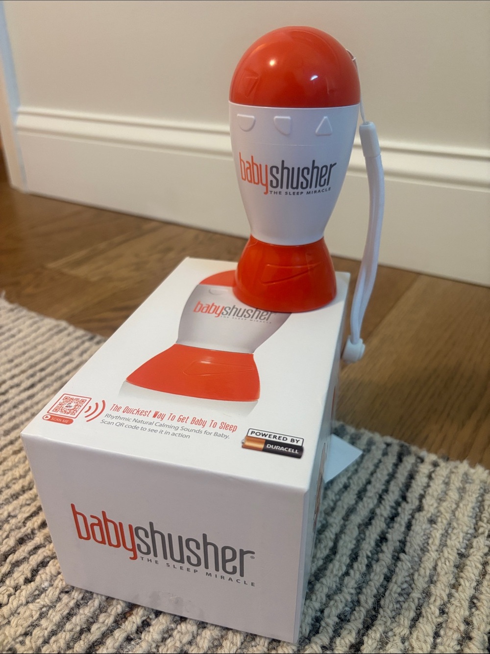 Baby Shusher Soothing Sleep Sounder - Orange White Baby Shusher Sound Machine